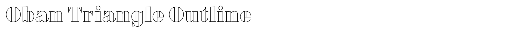 Oban Triangle Outline image